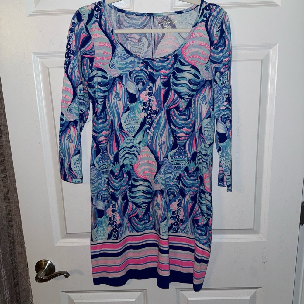 Colorful Abstract Print Dress